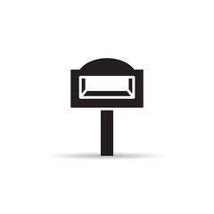 mailbox. postbox icon vector