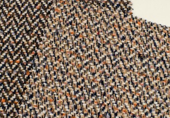 manufactory multicolored tweed fabric texture