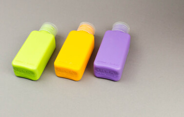 bottles for shower and hygiene products