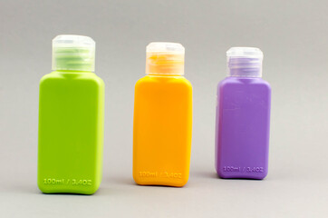 bottles for shower and hygiene products