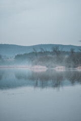 Obraz na płótnie Canvas Foggy Pond