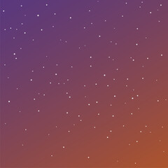 Beautiful and colorful starry sky. Vector background illustration.