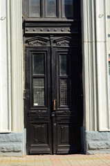 The old door lit by the sun