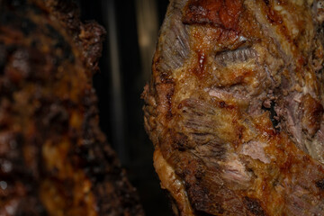 Roasted meat to the llanera