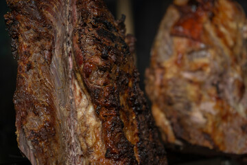 Roasted meat to the llanera