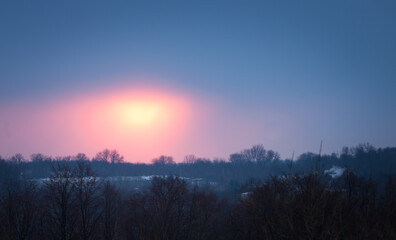 sunrise in the mountains