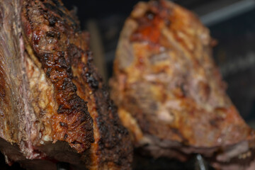 Roasted meat to the llanera