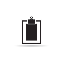 clipboard and document icon vector