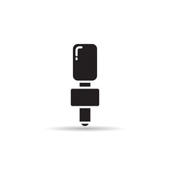 microphone icon vector illustration on white background