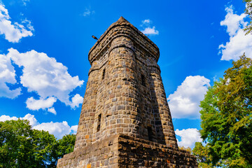 Fototapeta na wymiar Bismarck Tower in the Hardt Park in Wuppertal, Germany