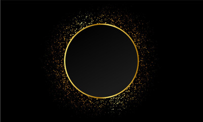 Fototapeta premium Glitter black background