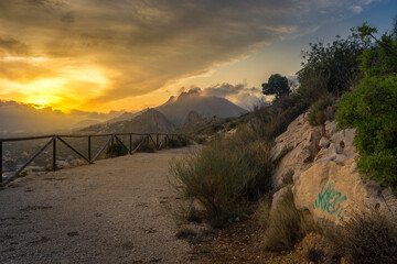Atardecer desde el mirador