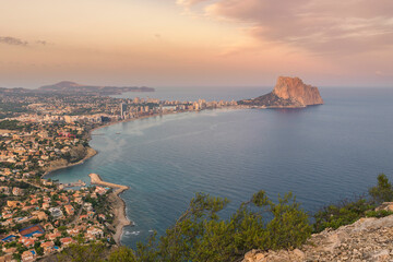 Vista panoramica de Calpe