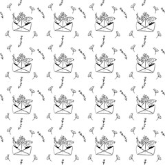Seamless pattern. Drawn in digital. Pattern for decoration.