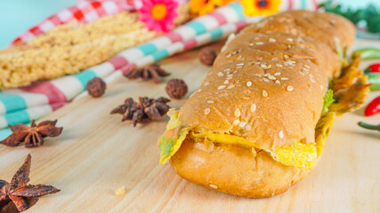 Selective Focus of Delicious Bread  - 