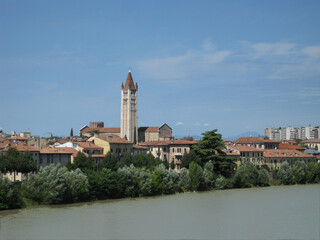 Verona with the river Adige flowing by