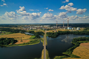 view of the river in the city