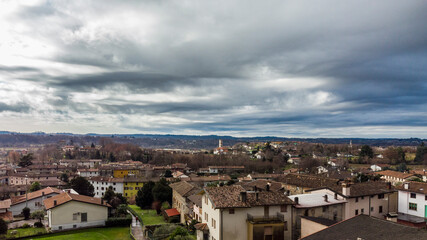 Montegnacco, an oasis of beauty in the hills. View from above.