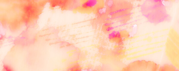 Pastel Tie Dye Illustration. Peach Modern Artwork. Red Tie Design. Spring Retro Backdrop. Pink Fashion Texture. Soft Drawn Background. Red Abstract Panorama.