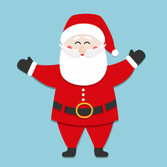 santa claus with a bag