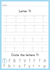 Alphabet Tracing Worksheet. Alphabet activity for pre schoolers and kindergarten A-Z.English activity for kids. A4 paper ready to print.
