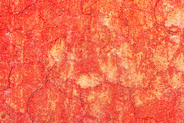 Texture of a concrete wall with cracks and scratches which can be used as a background