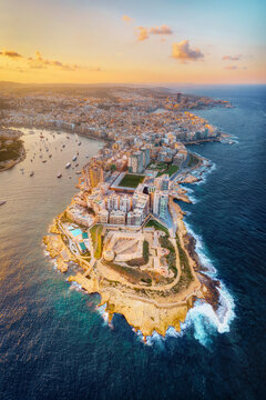 Valletta, Malta during Sunset, taken in November 2020