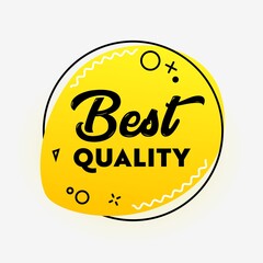 Best Quality Banner, Excellent Product Control Commercial Poster in Creative Trendy Style with Geometric Shapes on White