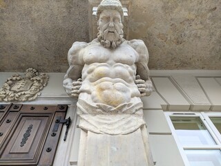 Greek mythology blended into the building
