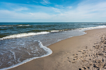 A clear morning on the seashore