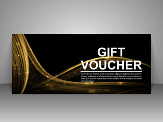 Gift voucher templates, discount certificates. Vector illustration of coupons. Promotional card.