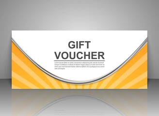 Fototapeta premium Gift voucher templates, discount certificates. Vector illustration of coupons. Promotional card.