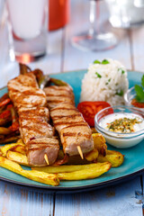 greek souvlaki skewers