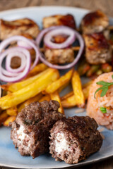 greek bifteki meat