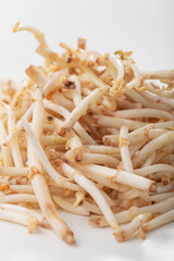 closeup of a head of hop asparagus