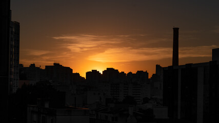 Fototapeta na wymiar Sunset in Porto Alegre