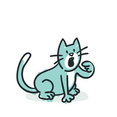 Blue Cat: hunger, food (No. 16)