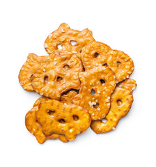 Salted mini flat pretzels