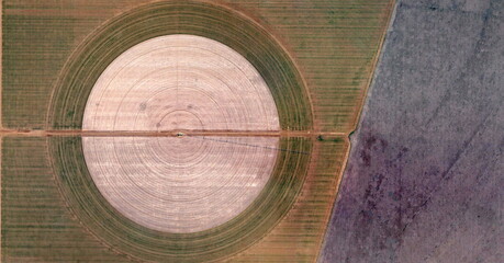 Power is mine,  United States, abstract photography of relief drawings in  fields in the U.S.A....