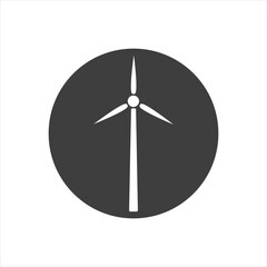 Windmill icon,vector illustration. Flat design style. vector windmill icon illustration isolated on White background