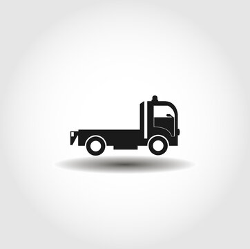 tow truck isolated vector icon. car service design element
