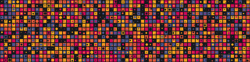 Abstract Geometric Pattern generative computational art illustration
