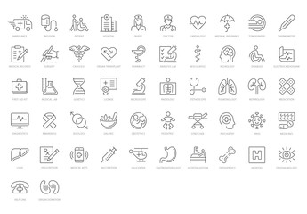 Health Care and Medical Icon Set