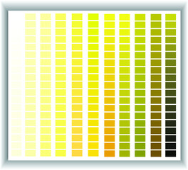 Yellow color palette. Color trends