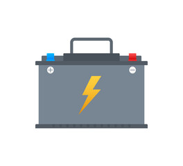 Car Battery icon. Accumulator battery energy power. Vector stock illustration.