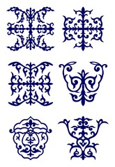 Details of Kazakh oriental ornaments
