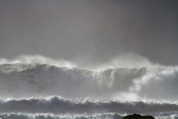 Breaking stormy sea wave