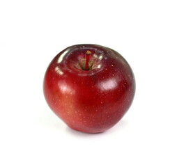 Dark Red apple isolated on white.