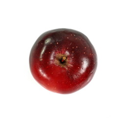 Dark Red apple isolated on white.