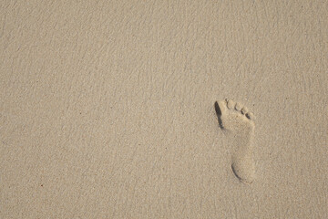 footprints in sand